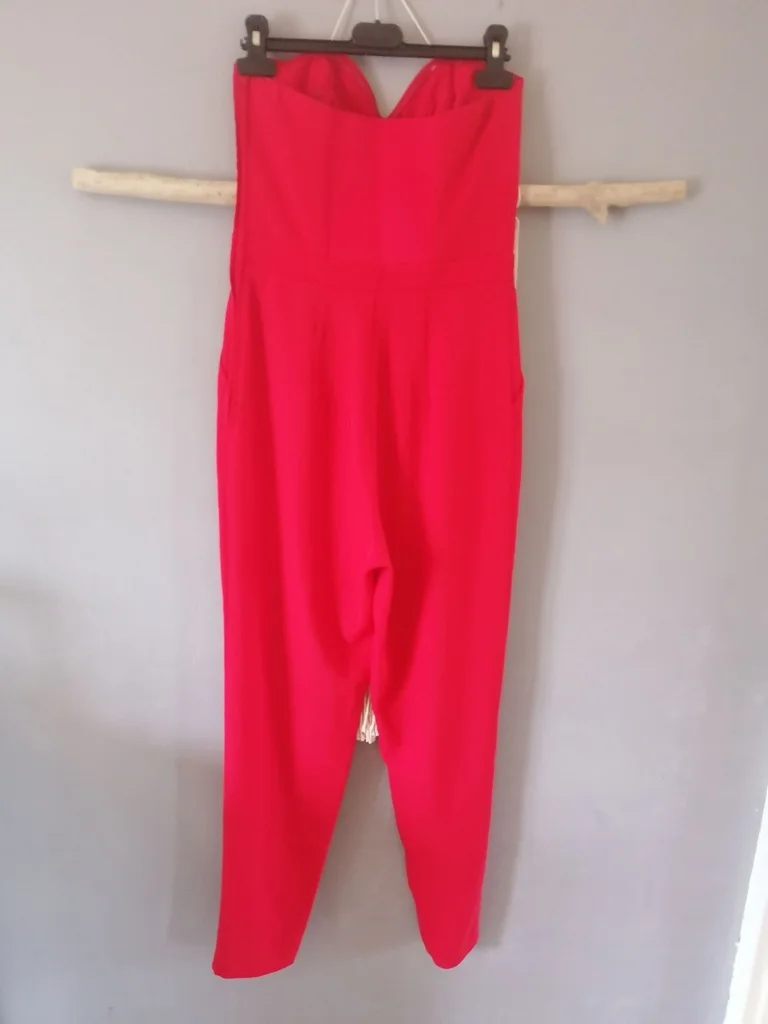 Macacão bustier, 34, vermelho, poliéster, h&l – photo 2
